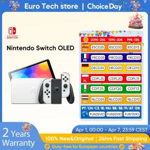 Nintendo Switch OLED-model 7-inch scherm Joy-Con-handgreep Verbeterde audio Verstelbare console Stabiele tv-modus Videogame