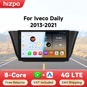 Hizpo 9 "Android Auto Radio Voor Iveco Dagelijkse 2013 2014 2015 2016 2017 2018 2019 2020 2021 Carplay Auto Multimedia Speler Gps 2din