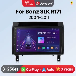 Junsun Draadloze Carplay Android Auto Autoradio Voor Mercedes Benz Klasse R171 2004-2011 Slk 200 280 300 Gps Multimedia 2din Systeem