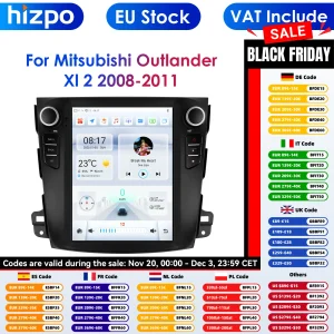 Pro AI Systeem 4G 2Din Android 14 Autoradio voor Mitsubishi Outlander Xl 2 2008-2013 Multimidia Carplay Stereo GPS 9.7"