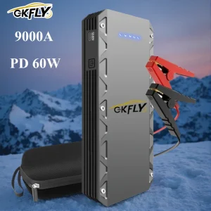 GKFLY 3000A 5000A 9000A Auto Jump Starter Startapparaat Power Bank Starter Kabel Auto Batterij Booster voor Benzine Diesel Jumper