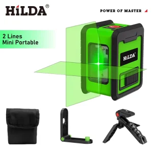 HILDA 2D-laserniveau Horizontale en verticale kruislijnen 2-lijnen zelfnivellerende groene straallaser