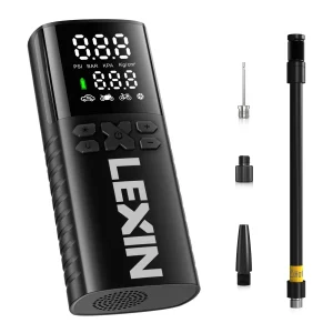 Lexin P4 Smart Luchtpomp 4000mAh voor Motorfietsen Bandenpomp Fietsboot met LED Digitale & Vooraf ingestelde Drukinflatie