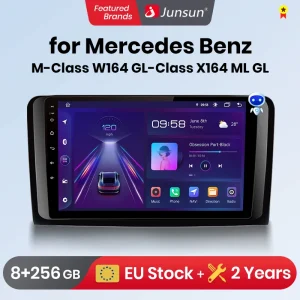 Junsun Android Draadloze CarPlay Auto Radio Voor Mercedes Benz M-Klasse W164 GL-Klasse X164 ML GL Intelligente Systemen DSP SWC