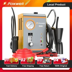 FOXWELL SD203 Automotive Rookmachine Ingebouwde Luchtpomp EVAP Vacuüm Lekdetector Dual Mode Auto Pijp Lekkage Diagnostische Tester