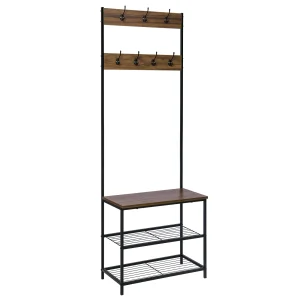 Kleding Airer Schoenrek Rek Stand Kledingrek Met 7 Haken Opknoping Plank Huis Slaapkamer Opslag Kledingrek Organizer