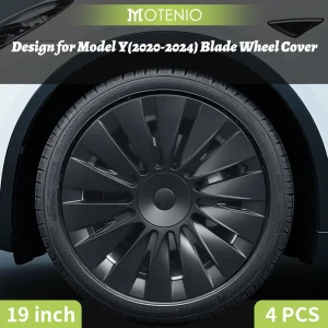 4-delige Blade Wieldoppen Set voor TESLA Model Y 2020–2024 – 19 Inch Volledige Dekking, Auto-accessoires