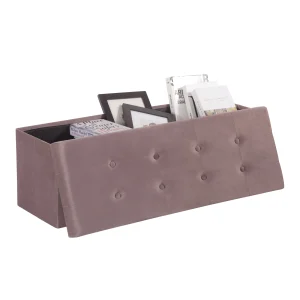1Pc Opvouwbare Kruk Home Ottoman Seat Bankje Kist Met Opbergruimte Organizer Box Woonkamer Meubilair