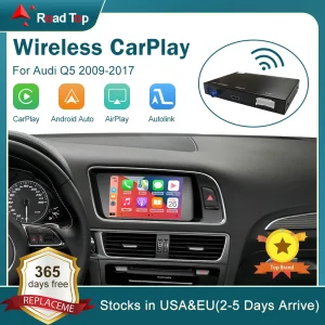 Draadloze Carplay Android Auto Interface Voor Audi Q5 2009-2017, Met Spiegel Link Airplay Auto Play Functies
