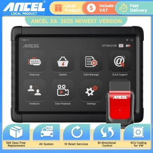 Ancel X6 OBD2 Automotive Scanner Professioneel ABS SRS Olie EPB BMS Reset Alle systeemcodelezer OBD 2-auto diagnostische scantools