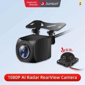 Auto Achteruitkijkcamera Ahd 1080P Radar Alarm Waterdichte 145 ° Groothoek Achteruit Back-Up Ai Slimme Camera Voor Junsun Auto-Accessoires