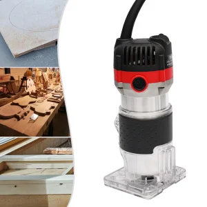 Elektrische handtrimmer Compacte frees Houtgroeven Klein licht houtbewerking Snijden Handpalmgereedschap voor randafwerking/sleuven