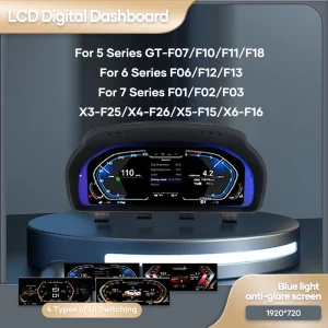 12.3 ''Digitaal Dashboard Voor BMW F10 F11 F18 F06 F12 F13 F01 F02 F03 F25 F26 F15 F16 LCD panel Snelheidsmeter Virtueel Instrument