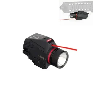 Outdoor Jacht Rode Laser Sight 150 Lumen LED Zaklamp Geïntegreerd Combo Nylon Materiaal voor Picatinny Rail Mount