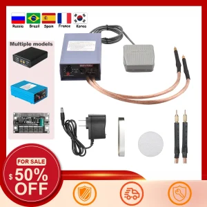 Spot Lasser 5000W High Power Handheld Puntlassen Machine Draagbare 0-800a Stroom Verstelbare Lassers Voor 18650 Batterij Eu Plug
