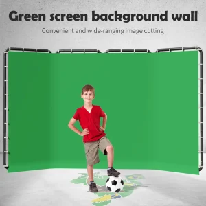 Draagbare Grote Chromakey Groen Scherm Achtergrond Met Stand Fotografie Achtergrond Ondersteuningssysteem 240X400Cm Video Foto