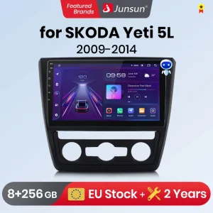 Junsun V1 Plus Voor Skoda Yeti 5l 2009 - 2014 Autoradio Draadloze Carplay Android Auto Auto Intelligente Systemen Geen 2 Din 2din Dvd