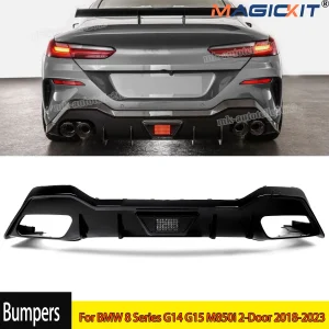 Achterbumper Diffuser Lip W/LED Voor BMW 8 Serie G14 G15 M850i 2-Deur 2018-2023