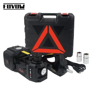 12V 3 In 1 Elektrische Auto Jack Kit 5ton Elektrische Hydraulische Krik Met Slagmoersleutel Compressor Led Licht Draagbare Lift Tool Voor Auto