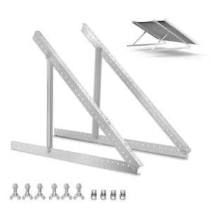 CP-SETUNO 45 Inch Verstelbare Kantelbevestigingbeugels Voor Zonnepanelen Ondersteunen Tot 100W-500 Watt Zonnepaneel Voor Elk Vlak Oppervlak, Dak, Rv