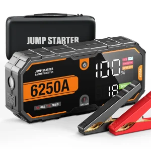 Auto 6250A Draagbare 12V Starthulp Powerbank 12V Auto Accu Lader Booster Starttoestel Voor 10.0L Benzine/6.5L Diesel
