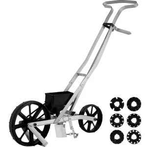 SucceBuy Multifunctionele handduwzaaimachine 6 zaadplaten Precisie gazonspreider Katoen Groente Tarwe Maïs Pindazaaimachine Plantenbak