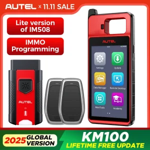 Autel MaxiIM KM100 Sleutelhanger Programmering Startonderbreker Tool 2 STKS Autel IKEY voor 60 s Sleutel Generatie OBD IMMO Sleutel Leren op 99% Auto