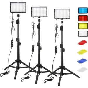 6 "LED Video Light Panel 5600k Fotografie Verlichting Fotostudio Lamp Kit Voor Schieten Live Streaming Youbube Met Statief RGB Filter