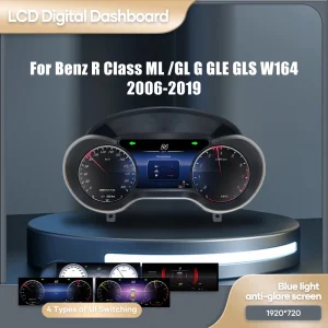 12.3 LCD Digitale Dashboard Cluster Voor Benz R Klasse ML GL GLE GLS W164 2006-2019 Jaar Auto instrumentenpaneel Cockpit Speedme