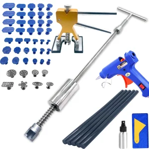 Auto Dent Repair Tools Kit Slide Reverse Hammer Zuignap Plaatwerk Auto Body Verveloos Uitdeuken Puller Set Auto Gereedschap Kit