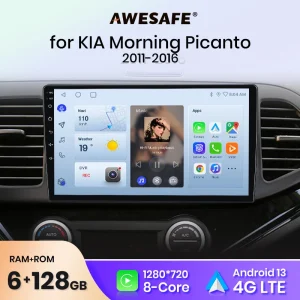 AWESAFE PX9 Voor KIA Picanto Android 2011 2012 2013 2014 Auto Radio Multimedia Video Player GPS 2 din Android Autoradio CarPlay
