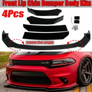 4x Universele Auto Voorbumper Lip Kin Bumper Body Kits Splitter Voor Ford Focus Voor Chery Tiggo8 Tiggo7 Voor Grote Muur Haval F7