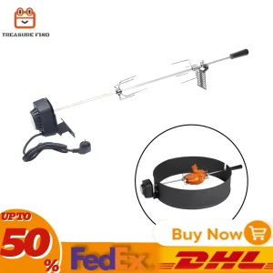 Elektrische BBQ Grill Rotisserie Kit Automatische braadstaaf Outdoor Camping Barbecue Grillen Rotisserie Kit