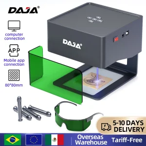 Daja Laser Graveur Cnc Diy Dj6 Laser Graveermachine 3000Mw Snelle Mini Logo Mark Printer Cutter Houtbewerking Hout Plastic