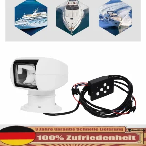 100 W Spotlight Marine op afstand bestuurbare bootzoeklicht 12 V 360 ° Waterdichte graden draai omnibearing verlichting mariene spotlight