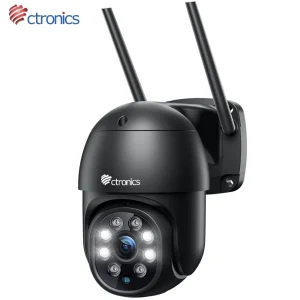 Ctronics Bewakingscamera Wifi Buiten 360 Auto Menselijke Tracking Kleur Nachtzicht Tweeweg Audio Beveiliging Ip Camera Onvif Cctv