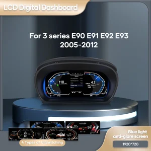 1920*720 Auto Lcd Dashboard Voor Bmw 3 Series E90 E91 E92 E93 2005-2012 Jaar Paneel Virtuele Cockpit Snelheidsmeter Voor