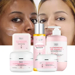 Ailke Whitening Huidverzorgingscrème, Bliksemlotion, Verwijder Donkere Vlekken Met Glutathion, Sheaboter, Vochtinbrengende Lichaamscrème