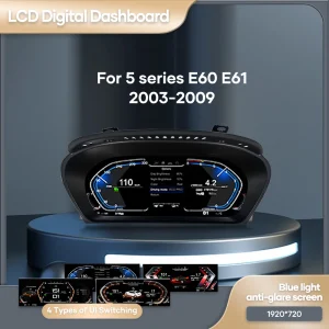 12.3 ''Digital Cluster Dashboard For BMW 5 Series E60 E61 E63 E64 525D 2003-09 Year CCC CIC Auto Lcd Panel Virtual Cockpit Voor