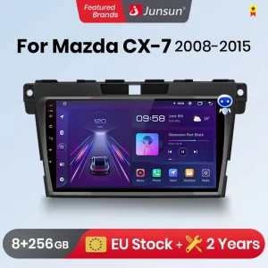 Junun Carplay Android Auto Autoradio Voor Mazda CX-7 Cx7 2008-2015 Gps Intelligente Systemen Tereo Multimedia Autoradio