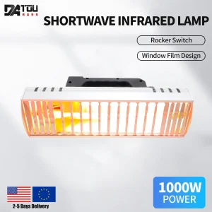 Datouboss DT-002 Korte Golf Infrarood Verf Baklamp 1000W Verf Uitharding En Drogen Machine Carrosserie Reparatie Infrarood Lampen