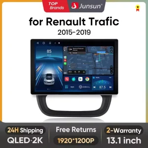 Junsun X7 Max 13.1 “2K Draadloze Carplay Android Auto Auto Radio Voor Renault Trafic 3 2015-2019 Voor Opel Vivaro B Autoradio