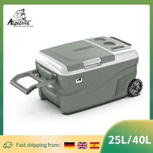 Alpicool DC 25L 40L Draagbare Autokoelkast 12Volt Compressor Koelkast Vriezer Dubbele Zone met Wiel & Handvat voor Camping Picknick