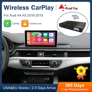 Road Top Draadloze Carplay Voor Audi A4 B9 A5 Q5 Q7 2016-2019, Met Android Auto Interface Airplay Spiegel Link Auto Play Functies