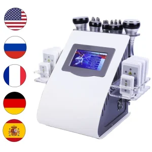 Radio 6 In 1 40K Ultrasone Cavitatie Vacuüm Frequentie Laser Lipo Laser Afslankmachine Voor Thuisgebruik Lichaamsvormer