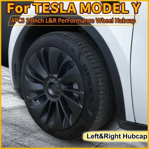 4 Stuks 19-Inch Wervelwind Wieldop Voor Tesla Model Y Wieldop Originele Auto Vervanging Auto Cover Auto accessoires 20-23