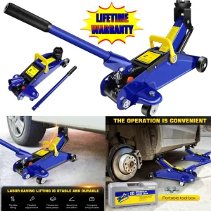 DayPlus 2-ton hydraulische trolleykrik, kraanhefkrik vloerkrik zware auto caravan bestelwagen voertuigstandaard hefgereedschap reparatie