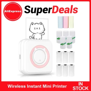 C15 draagbare printer Draadloze instant miniprinter Ondersteuning BT-verbinding voor smartphone met 14 rollen 57 mm voor iOS Android