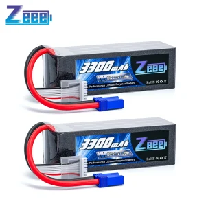 2 Stuks Zeee 6S Lipo Batterij 3300Mah 22.2V 120c Softcase Met Ec5 Stekker Voor Rc Auto Fpv Drone Truck Tank Rc Vliegtuig Race Hobby Onderdelen