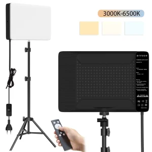 50W 3000k-6500k Tweekleurige LED-vullamp Videolichtpaneel Fotografieverlichting Live Stream Fotostudiolamp met statief